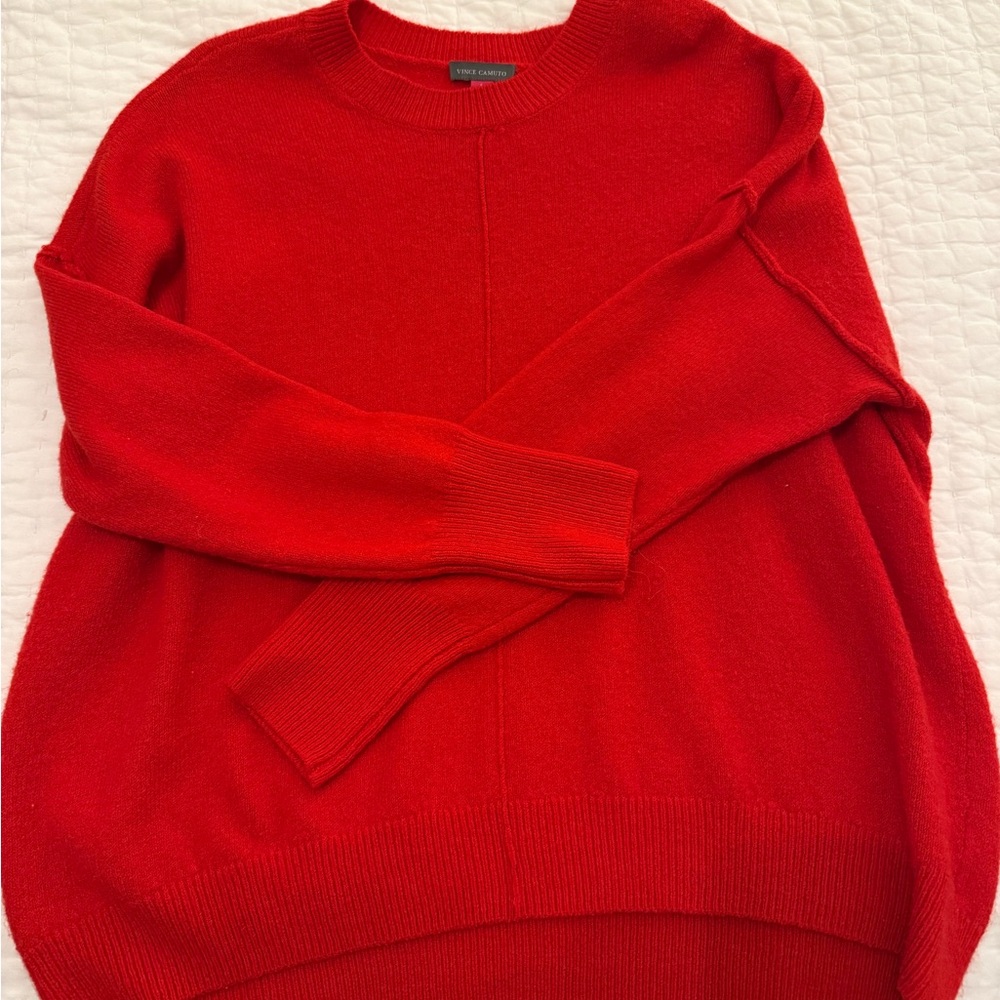 Vince Camuto red Women's oversized Sweater